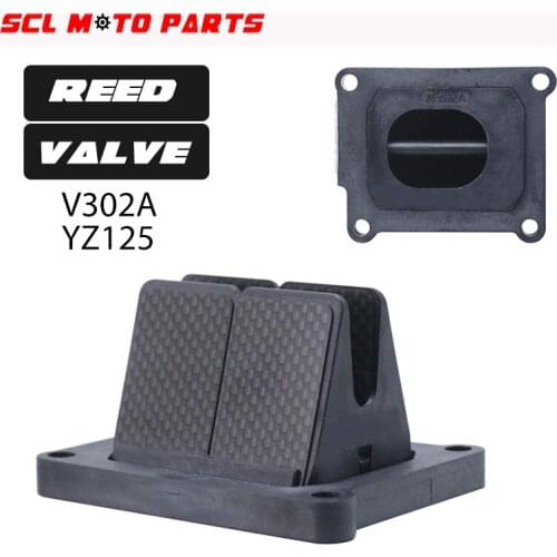 ALconstar-Carbon Fiber Intake Reed Valve For Yamaha YZ125 1995-2004 Motorcycle Intake Reed Valve For VForce3 V302A Reed Valve