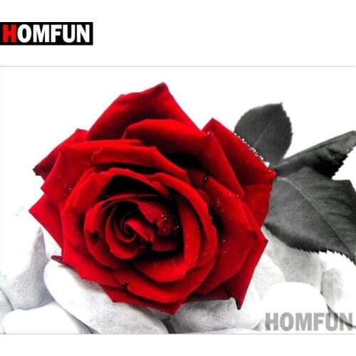 HOMFUN Full Square/Round Drill 5D DIY Diamond Painting"Flower landscape"Embroidery Cross Stitch 3D Home Decor Gift A10100