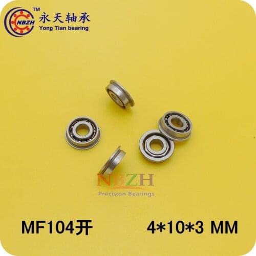 Boutique flange ball bearings LF1040 MF104 OPEN MF104K size 4*10*11.6*3*0.8 mm