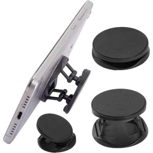 Mobile Phone Holders 2Pcs Universal Folding Round Phone Holder Grip Support Bracket Desktop Stand Mobile Phone Accessories 2021