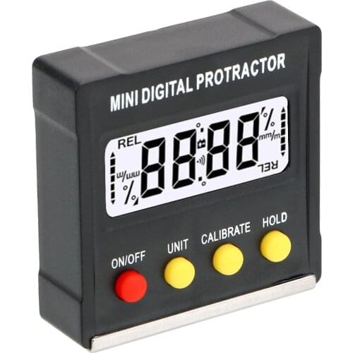 Magnetic Base Electronic Level Box 360 Degree Digital Angle Finder Bevel Box Mini Digital Protractor Inclinometer