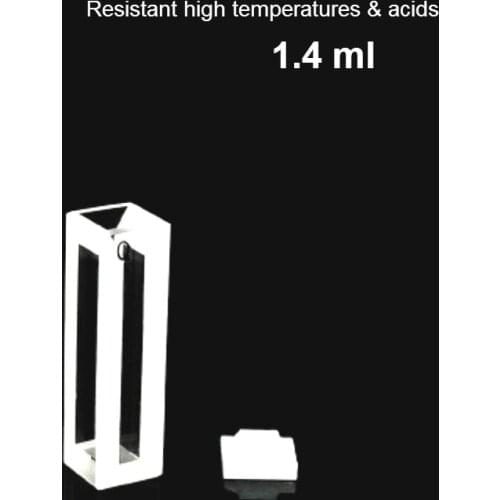 Fluorescent Quartz Absorption Cells 1.4 ml Micro Quartz Cuvette Slit 4 mm 1400 ul For Malvin Granularity Experiment 1 / PK