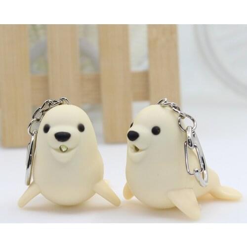 MINGRAY Creative Keychain Light animal shape Quacks Duck Zebra birthday gift girl boy lover