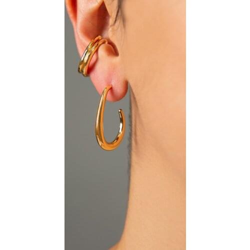 Womens Ring And Hook Model Earrings Set