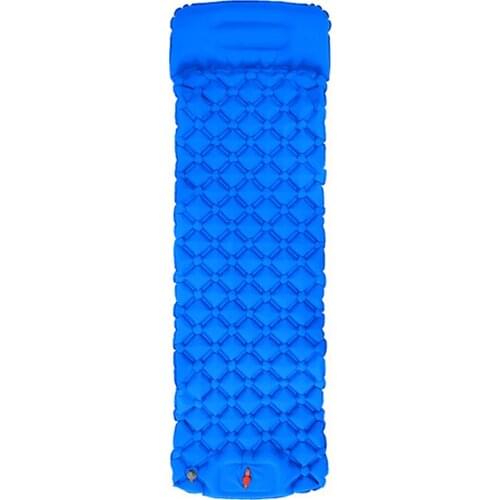 Outdoor Sleeping Pad Camping Inflatable Mattress With Pillows Travel Mat Folding Bed Ultralight Air Cushion Hiking Trekking
