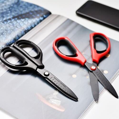 KOKUYO Scissor AIROFIT SAXA Anti Stick Multi Color Scissors Cutter Diary Journal Craft Stationery Office School Tesouras A6546