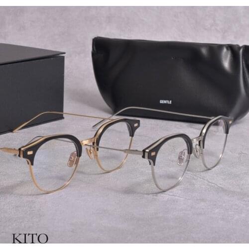 2021 New Fashion titanium women men Prescription glasses Frames GENTLE KITO Women Men Optics Eyeglasses Frames lens