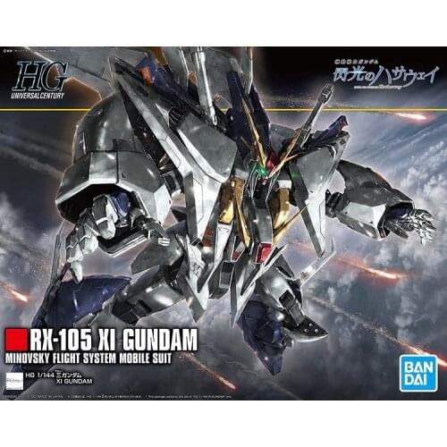 Original Gundam HG 1/144 Assemble RC-105 XI GUNDAM Mobile Suit Model Action Figures Hathaway
