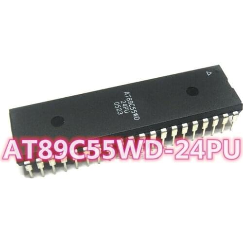 Good quality AT89C55WD-24PU AT89C55WD DIP40 in-line microcontroller Free shipping