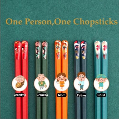 Alloy Chopsticks Japanese Style Pointed Chopsticks Non-Slip Chopsticks