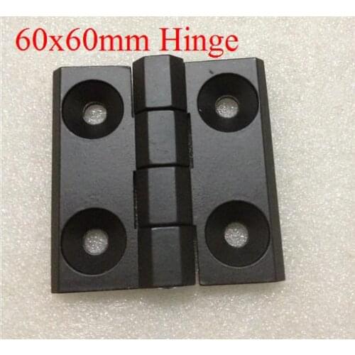 Black alloy Hinge Cabinet Box Hinge Industrial Hinge 60mm X 60mm 10PCS