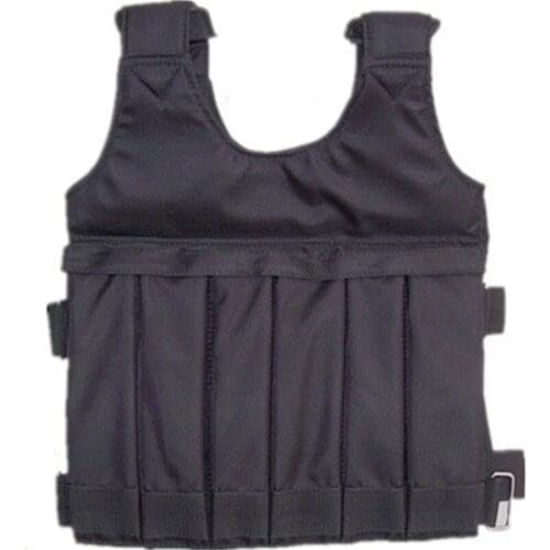 Adjustable steel plate vest empty weighted vest can bear maximum 50LB weighting plates 1pc