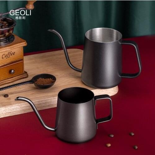 Stainless Steel Hand Punch Pot Coffee Pots Drip Kettle Gooseneck Spout Long Mouth Coffee Kettle Teapot Kitchen Tools