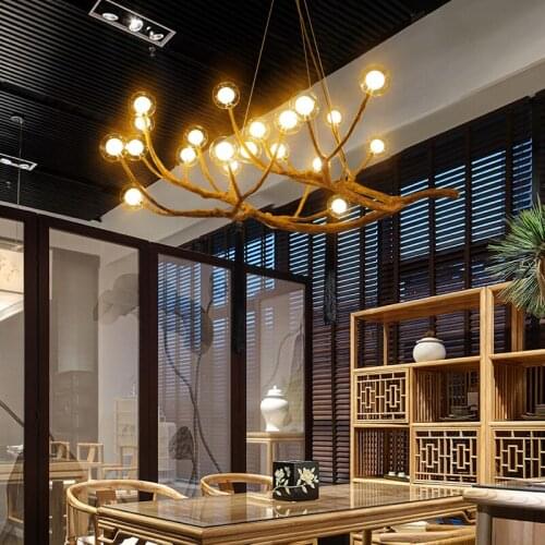 Nordic living room chandelier creative personality branch lamp restaurant lamp clothing store decoration engineering lamps
