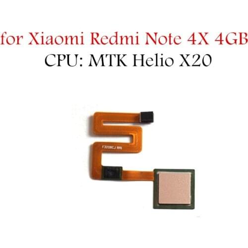 For Xiaomi Redmi Note 4X 4GB fingerprint scanner Home Button Flex Cable Touch ID Sensor Return Flex Cable Repair Parts