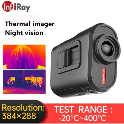 InfiRay Thermal Imager for Hunting Thermal Imager, Night Vision, Thermal Energy Detection, Thermometer, Hot Spot Tracking
