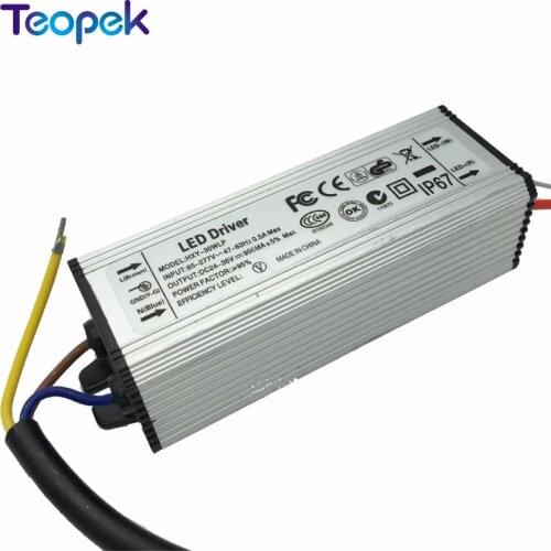 30W IP67 Waterproof Integrated LED Driver Power Supply Constant Current AC90-265V DC24-36v 900mA for 30W LED Bulb
