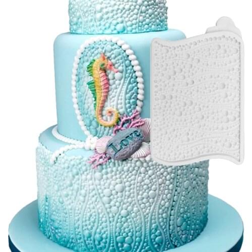 Pearls Seaweed Silicone Fondant Mold Cake Decorating Tools Birthday Bubbles Pattern Chocolate Candy Paste Sugarcraft Mould