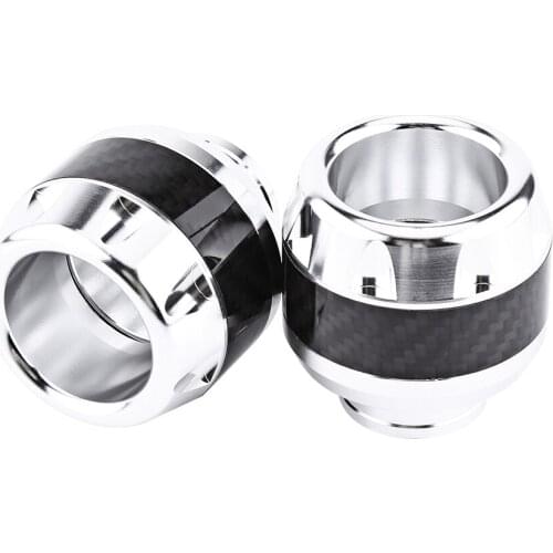 1 Pair of Carbon Fiber Motorcycle Front Fork Frame Sliders Crash Protection