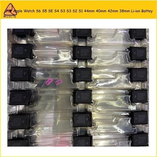 10Pcs inner Phone Li-ion Back Battery for Apple Watch S1 S2 S3 S4 S5 SE S6 38mm 42mm 40mm 44mm Back Housing Door Real Batteries