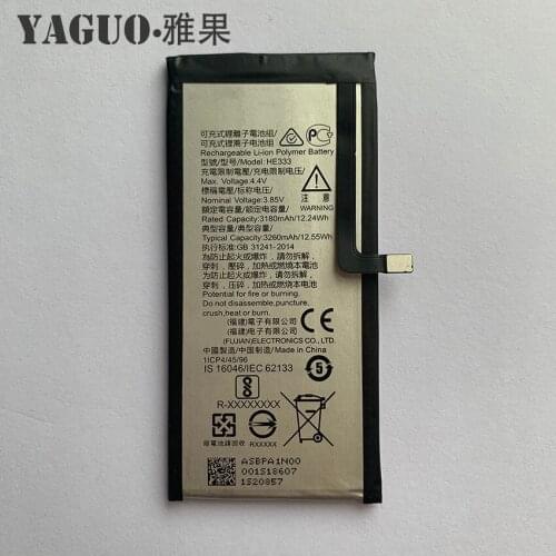 100% New Original HE333 3260mAh Battery HE 333 For Nokia 8 Sirocco Nokia8 N8 Batteries Mobile Phone