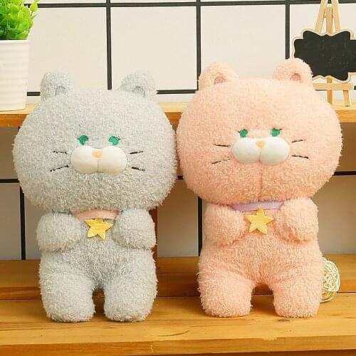 23cm Creative Cat Plush Stuffed Soft Toys Forest Series Animals Sleeping Pillow Children Birthday Friend Gift Kawaii Room Decor