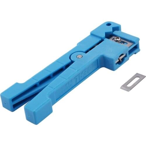 45-163 Fiber Optic Stripper Mid Span Cable Cutting Tool Loose Tube Cutter Blue