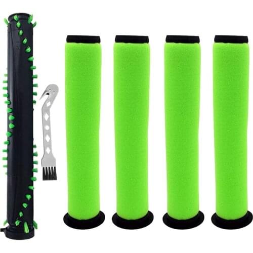 Promotion!Roller Brush and Foam Filter Assembly for Gtech AirRam MK2 K9 Cordless Vacuum Cleaner Brush Rod End Cover Spare Parts