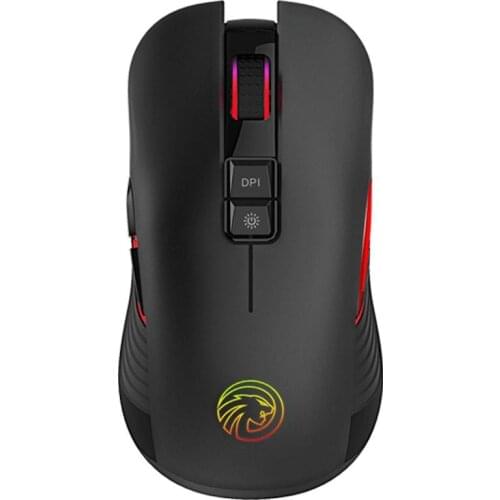 M600 2.4G Wireless Mouse With Usb Receiver Backlight 3-speed 800-1600DPI 600mAh Rechargeable Mute Button Computer Gamer Mice