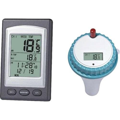 Wireless Floating Swimming Pool Thermometer Digital Water Temperature Hygrometer For Swimming Pools Spas Hot Tubs