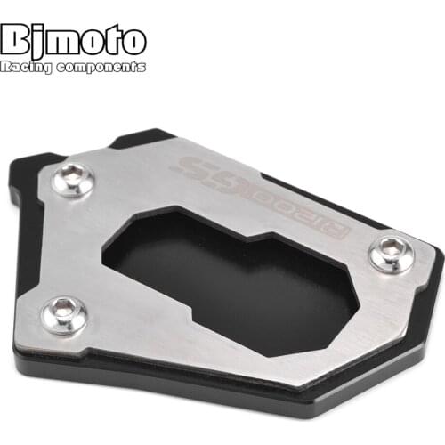 BJMOTO Motorcycle Side Stand Kickstand Sidestand Extension Plate Pad For BMW R1200GS LC ADV 2013-2019 R 1200 GS Rallye 2016-2019