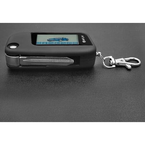 Starline A93 Keychain Remote Controller With Key Uncut Blade For Two Way Car Alarm Starline A93 Folding Car Flip Remote