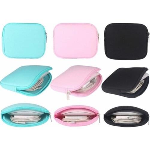 Storage Bag Case for Cellphone Cable Mouse Portable Nylon Pouch for Travel