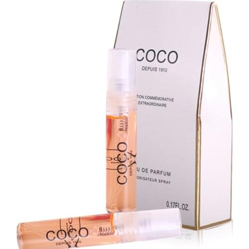 Coco Perfume Sample Womens Test Tube Mini Perfume 5 Ml Boxed Lasting Light Fragrance
