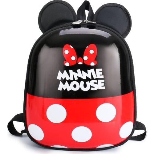 Disney childrens schoolbag kindergarten boys and girls Mickey baby backpack 2-3-5 years old cute cartoon eggshell backpack