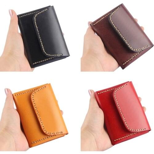 Leather Travel Coin Purse Organiser Holder Cash Card Wallet Pouch