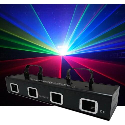 Disco laser RGBY full color beam laser light DJ Red Green effects scanner laser stage lighting DMX NIghtclub Music party lights