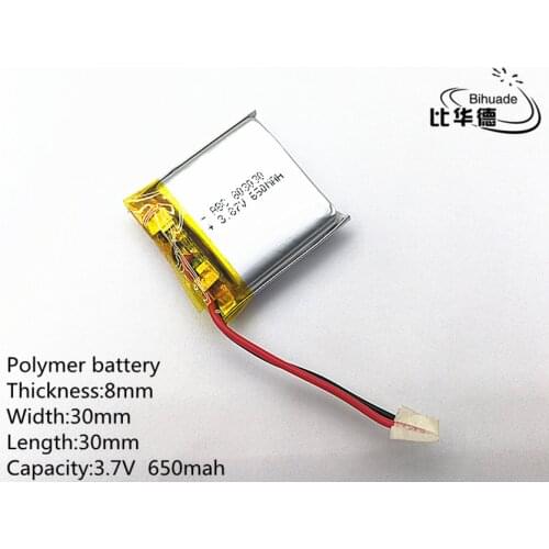 Liter energy battery 3.7V 650mah 803030 Lithium Polymer LiPo Rechargeable Battery For Mp3 Mp4 Mp5 DIY