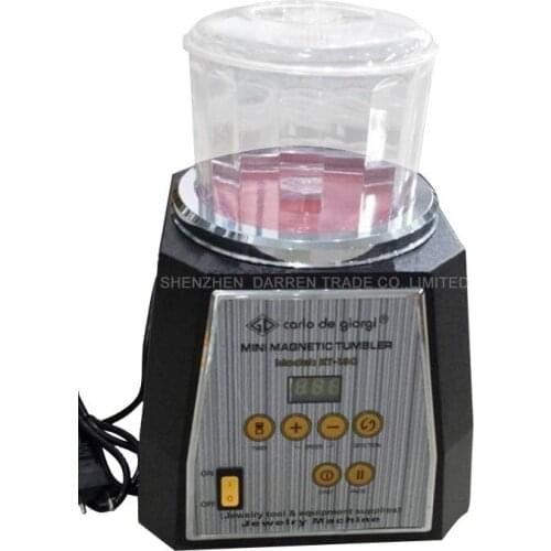 Magnetic Tumbler Light Ferrous Metals Polisher Jewelry Finisher Super Finishing Polishing Machine KT-130