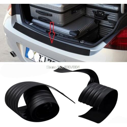Car Trunk guard plate sticker FOR AUDI A4L A6L Q3 Q5 A5 A3 A7 Rear bumper rubber protection sticker