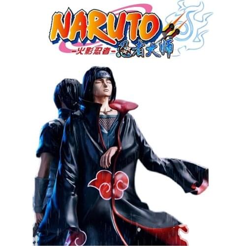 2021 New Anime Naruto Gk Uchiha Itachi Akatsuki Super Large Cartoon Statue Decoration Pvc Action Plastic Boy Toy Christmas Gift