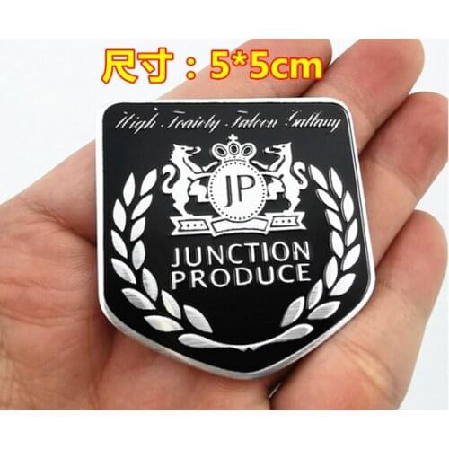 X1 New Auto Modified Metal Junction PRODUCE JP Luxury VIP Car Trunk Side Seal Decal Badge