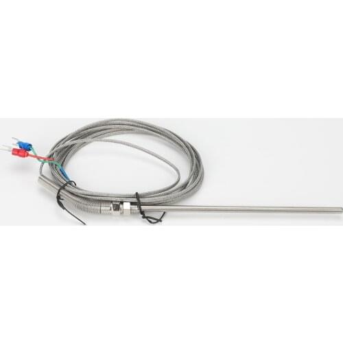 Excellent K type temperature Sensor Stainless Steel thermocouple 3M cable length thread M8 probe length 50mm/100mm/150mm/200mm