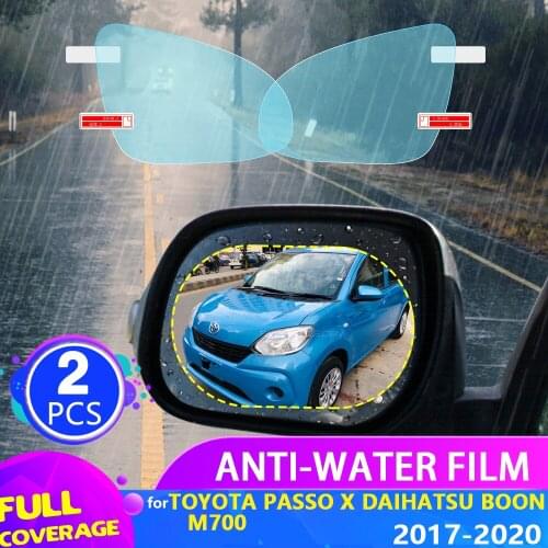 Car Rearview Mirror Film for Toyota Passo X Moda Daihatsu Boon M700 2017~2020 Full Cover Anti Fog Rainproof Sticker Accessories