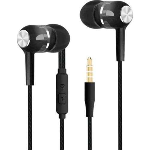 Sport earphone in-ear subwoofer wired headset VPB S12 with wheat line control universal headset mobile phone ear plug wired earphone
