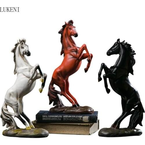 Horse Decoration Wine Cabinet Decoration Decoration Living Room Animal Decoration Resin Crafts Creative Home Decoration