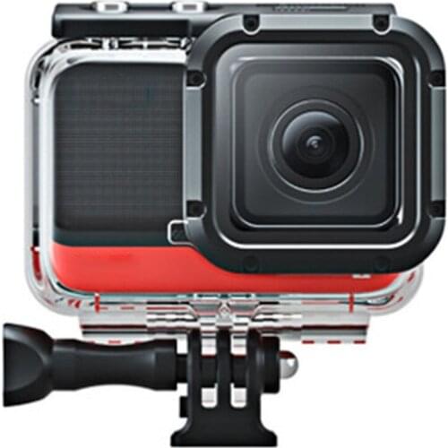 60M Waterproof Housing Case for Insta360 ONE R 4K Edition Camera Underwater Diving Wide Angle Lens Protective Shell With Filters