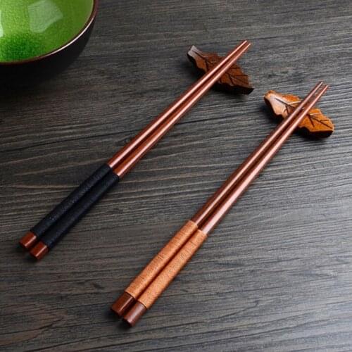 Handmade Japanese Natural Chestnut Wood Sushi Chopsticks Value Gift Sushi Chinese food