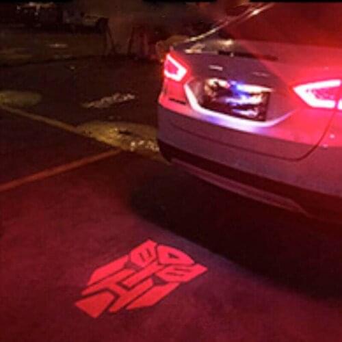 Tail Fog Caution Warning Braking Stop Reversing Universal Car Logo Welcome Projector LED Light