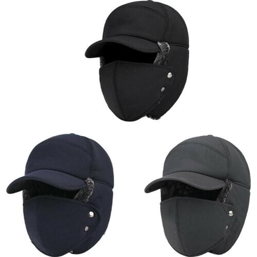 Winter Fur Warm Windproof Hat Men Women Lei Feng Cap Bomber Faux Fur Ear Flap Cap Ski Outdoor Cycling Cold Anti-snow Cap